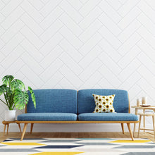 Load image into Gallery viewer, Off White Brick Wall Peel &amp; Stick Wallpaper N04162
