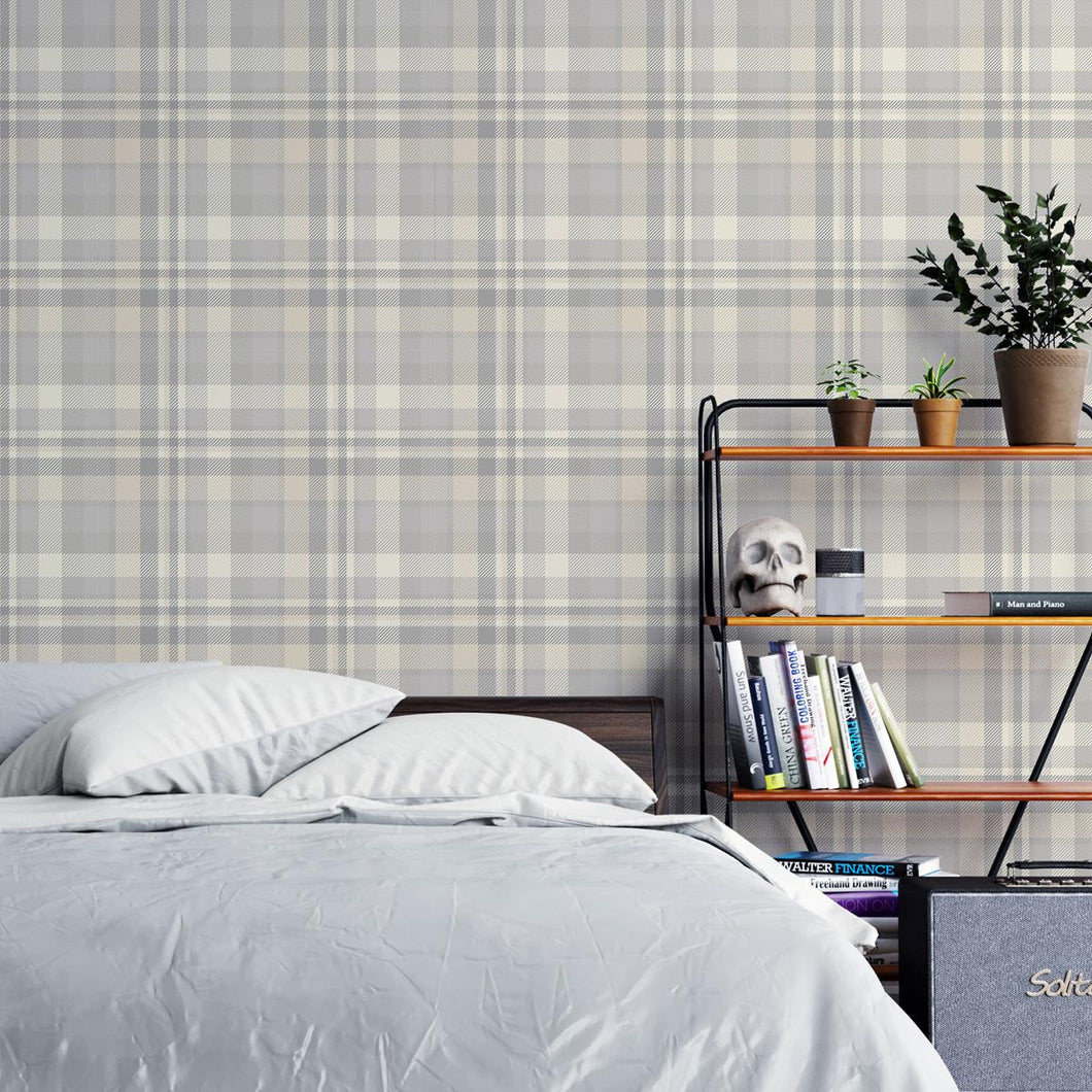 Classic Beige Peel & Stick Wallpaper N04165