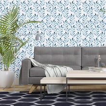 Load image into Gallery viewer, Tropical Watercolor Leaves Peel &amp; Stick Wallpaper N04172
