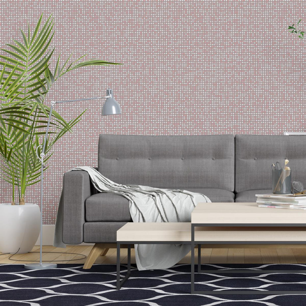 Brown Polka Dots Peel & Stick Wallpaper N04191