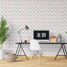 Load image into Gallery viewer, Pink Flowers Peel &amp; Stick Wallpaper N04200
