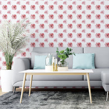 Load image into Gallery viewer, Pink and White Flowers Peel &amp; Stick Wallpaper N04201
