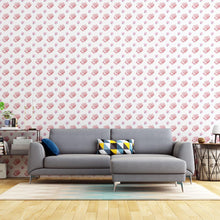 Load image into Gallery viewer, Pink Minimalist Flowers Peel &amp; Stick Wallpaper N04202
