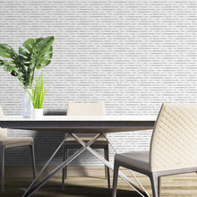 Load image into Gallery viewer, Stripes White and Black Peel &amp; Stick Wallpaper N04205

