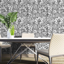 Load image into Gallery viewer, Flowers to Color Peel &amp; Stick Wallpaper N04206
