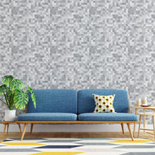 Load image into Gallery viewer, Gray Pixels Peel &amp; Stick Wallpaper N04215
