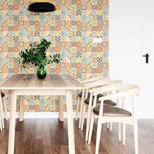 Load image into Gallery viewer, Warm Color Tile Retro Peel &amp; Stick Wallpaper N04218
