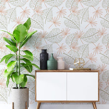 Load image into Gallery viewer, Tropical Leaves Peel &amp; Stick Wallpaper N04226
