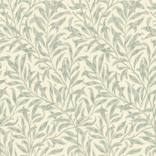 Load image into Gallery viewer, Leaves Cream Green Peel &amp; Stick Wallpaper N04237

