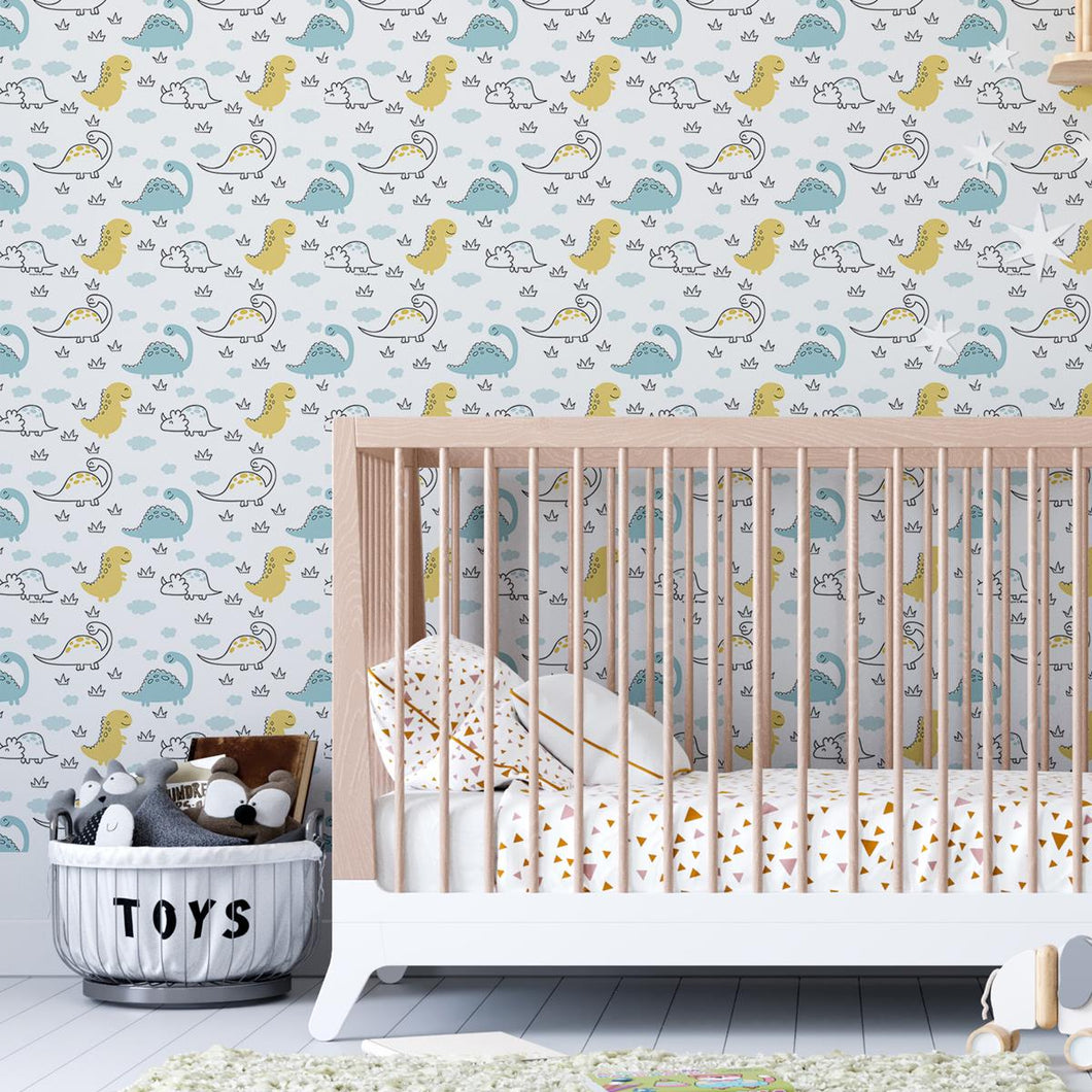 Dinosaurs Little Peel & Stick Wallpaper N04238