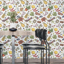 Load image into Gallery viewer, Mediterranean Spices Peel &amp; Stick Wallpaper N04243
