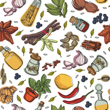 Load image into Gallery viewer, Mediterranean Spices Peel &amp; Stick Wallpaper N04243

