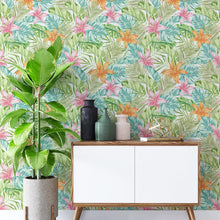 Load image into Gallery viewer, Tropical Colorful Peel &amp; Stick Wallpaper N04251
