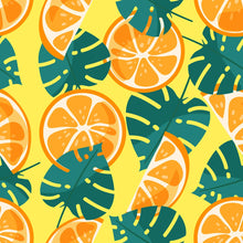Load image into Gallery viewer, Orange Leaves Peel &amp; Stick Wallpaper N04257
