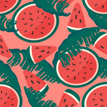 Load image into Gallery viewer, Watermelon Leaves Peel &amp; Stick Wallpaper N04258

