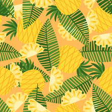 Load image into Gallery viewer, Pineapple Leaves Peel &amp; Stick Wallpaper N04259
