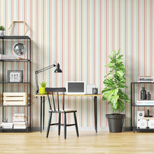 Load image into Gallery viewer, Horizontal Colorful Striped Peel &amp; Stick Wallpaper N04262
