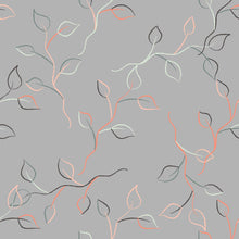Load image into Gallery viewer, Leaves Grey Peel &amp; Stick Wallpaper N04274
