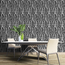 Load image into Gallery viewer, Animal Print Zebra Peel &amp; Stick Wallpaper N04284
