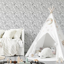 Load image into Gallery viewer, Cats To Color Peel &amp; Stick Wallpaper N04294
