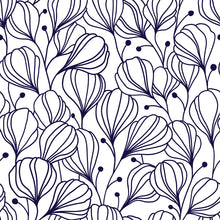 Load image into Gallery viewer, Floral White and Blue Peel &amp; Stick Wallpaper N04295
