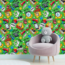 Load image into Gallery viewer, Pop Art Comics Peel &amp; Stick Wallpaper N05010
