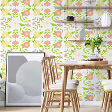 Load image into Gallery viewer, Floral Hand Draw Peel &amp; Stick Wallpaper N05031

