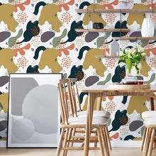 Load image into Gallery viewer, Abstract Colorful Hand Drawn Peel &amp; Stick Wallpaper N05054
