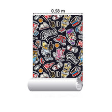 Load image into Gallery viewer, Retro Pop Art Peel &amp; Stick Wallpaper N05071
