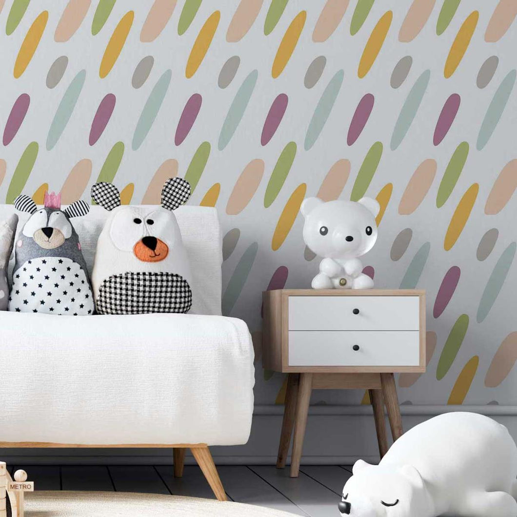 Colorful Abstract Peel & Stick Wallpaper N05076