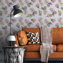 Load image into Gallery viewer, Soft Pink Flowers Watercolor Peel &amp; Stick Wallpaper N05082
