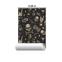 Load image into Gallery viewer, Rock n Roll Retro Peel &amp; Stick Wallpaper N05085
