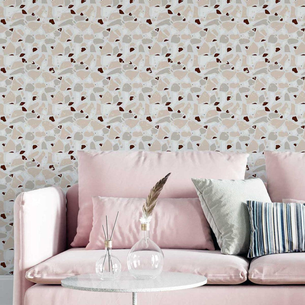 Gray Granite Peel & Stick Wallpaper N05096