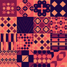 Load image into Gallery viewer, Tile Retro Warm Color Peel &amp; Stick Wallpaper N05100
