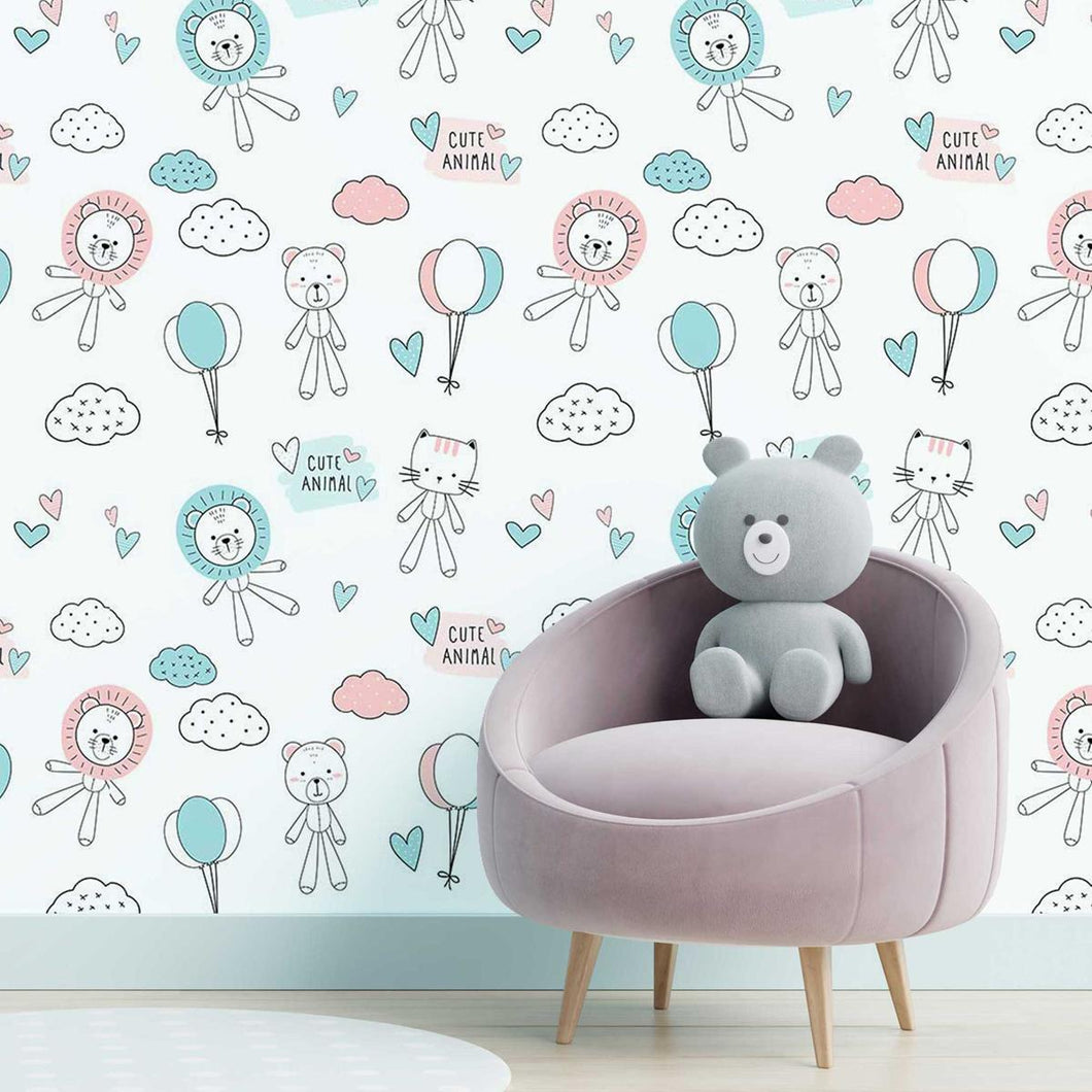 Balloon Animals Peel & Stick Wallpaper N05105