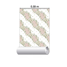 Load image into Gallery viewer, Floral Polka Dot Soft Pink Peel &amp; Stick Wallpaper N05116
