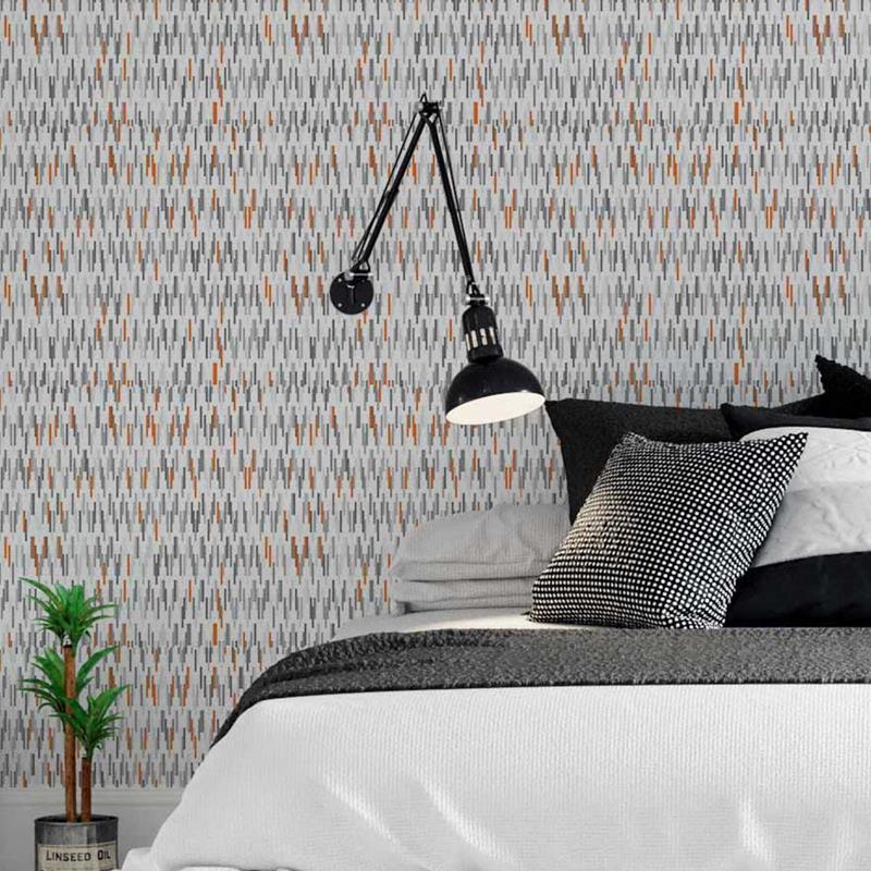 Geometric Abstract Grey Peel & Stick Wallpaper N05119