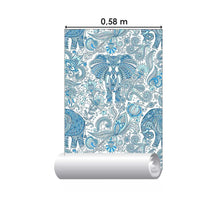 Load image into Gallery viewer, Indian Mandalas and Elephants Peel &amp; Stick Wallpaper N05123

