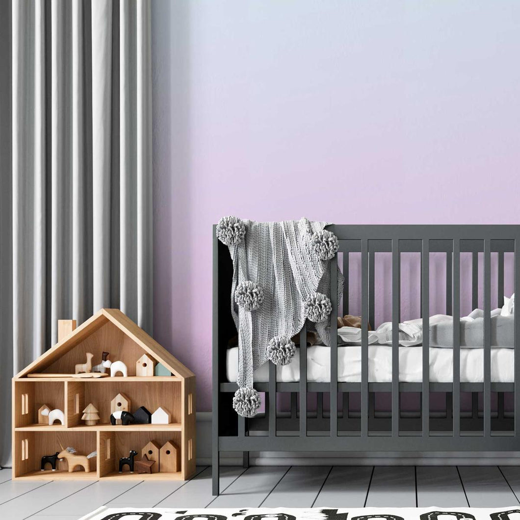 Blue and Pink Gradient Peel & Stick Wallpaper N05132