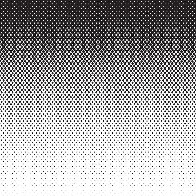 Gradient B&W Dots Peel & Stick Wallpaper N05155