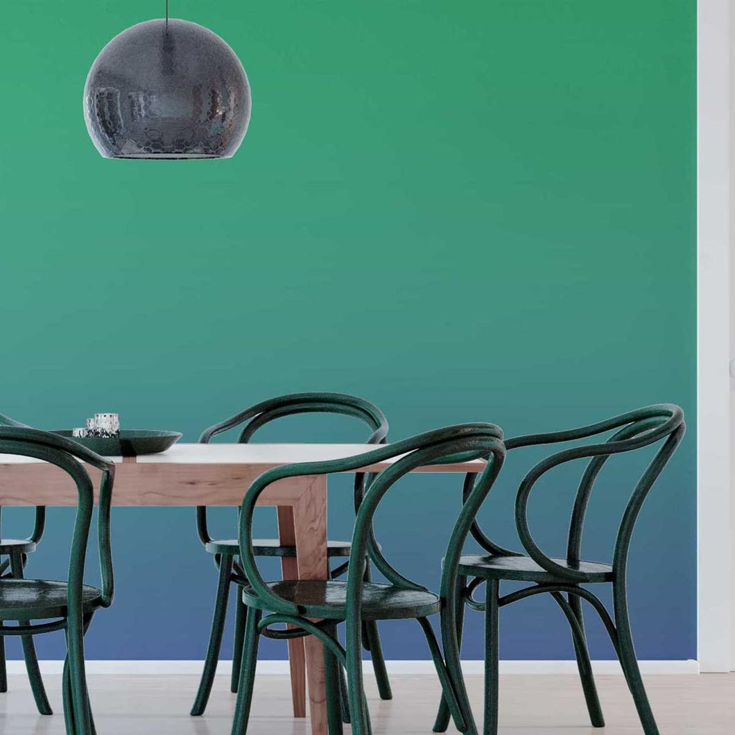 Green and Blue Gradient Peel & Stick Wallpaper N05159