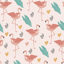 Load image into Gallery viewer, Flamingo Leaves Peel &amp; Stick Wallpaper N05193
