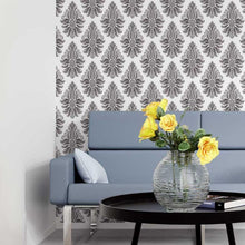 Load image into Gallery viewer, Damask Monochromatic Peel &amp; Stick Wallpaper N05196
