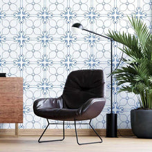 Load image into Gallery viewer, Tile Classic Blue Peel &amp; Stick Wallpaper N05218

