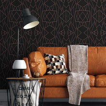 Load image into Gallery viewer, Abstract Geometric Pink Peel &amp; Stick Wallpaper N05226
