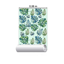 Load image into Gallery viewer, Tropical Watercolor Leaves Peel &amp; Stick Wallpaper N05227
