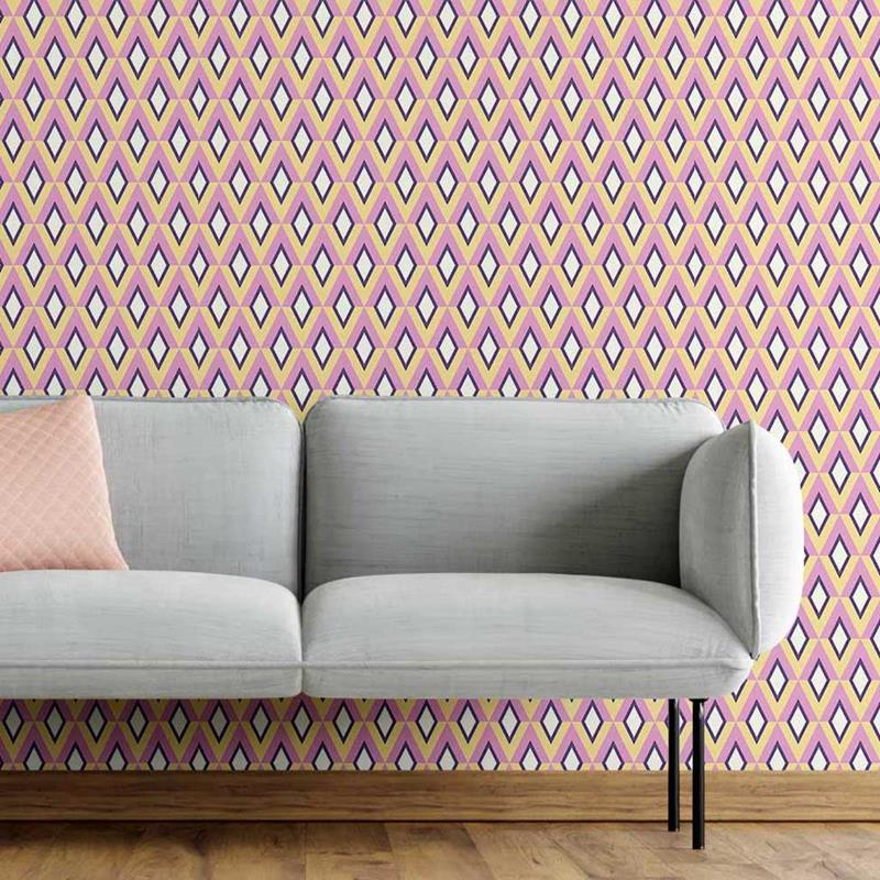 Colorful Retro Peel & Stick Wallpaper N05233