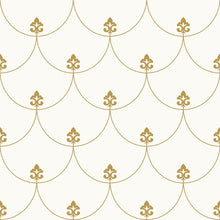 Load image into Gallery viewer, Lily Flowers and Mermaid Tail Peel &amp; Stick Wallpaper N05269
