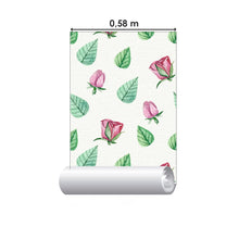 Load image into Gallery viewer, Pink Watercolor Leaves Peel &amp; Stick Wallpaper N06014
