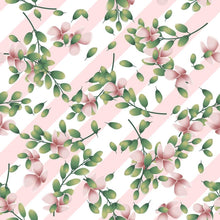 Load image into Gallery viewer, Striped and Floral Peel &amp; Stick Wallpaper N06031
